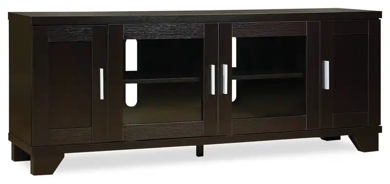 Dakota 60 TV Stand with Storage and Cable Management for TVs up to 65- Espresso