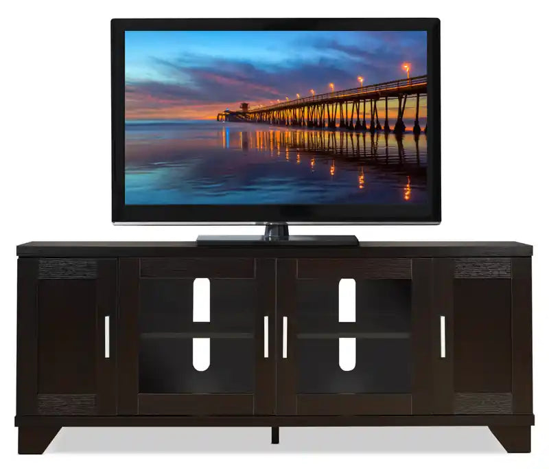 60 TV Stand with Storage and Cable Management for TVs up to 65- Espresso