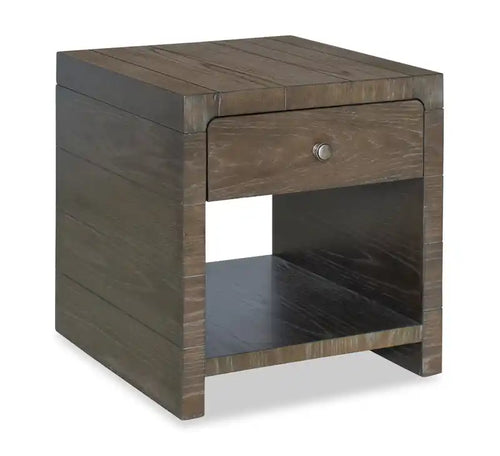 Avalon 22 Modern Solid Wood End Table with Storage