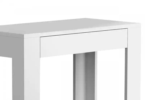 24 Classic Narrow Accent Table With Hidden Storage & Lower Shelf