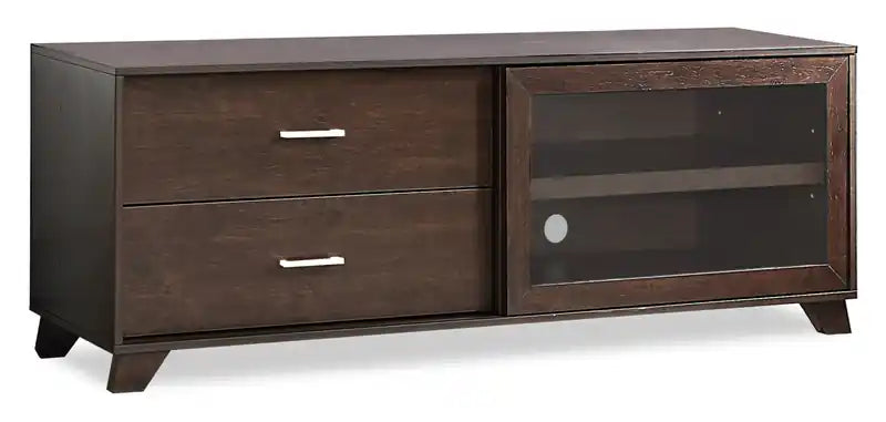 Jacob 60 Modern TV Stand with Storage and Cable Management for TVs up to 65- Espresso