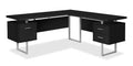 Marnie Reversible 71 L-Shaped Corner Office Desk with 3-Drawers