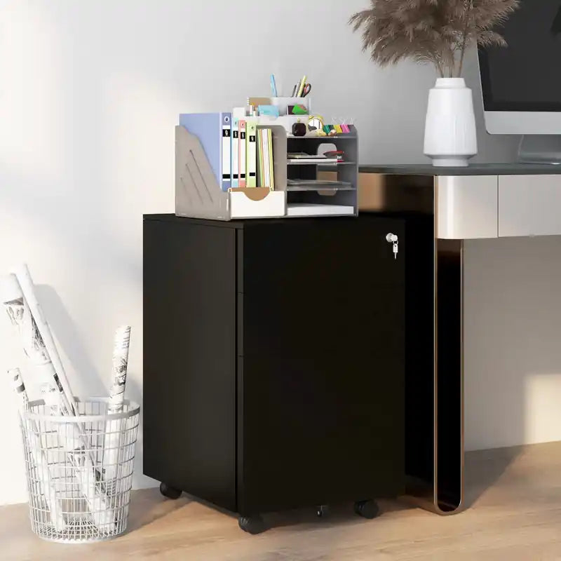 3-drawer Vertical Filing Cabinet For Letter A4 Legal Size