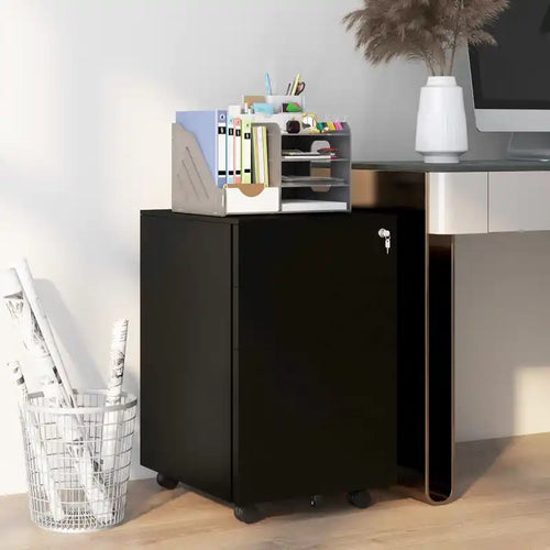 3-drawer Vertical Filing Cabinet For Letter A4 Legal Size