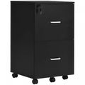 Vinsetto 2-drawer Mobile Office File Cabinet With Lock