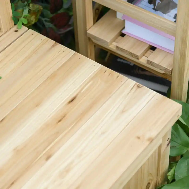Wooden Garden Bench With Storage Box, Outdoor Seating