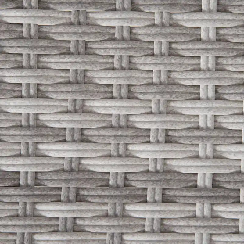 2 Seater Wicker Outdoor Glider Bench, Mixed Grey