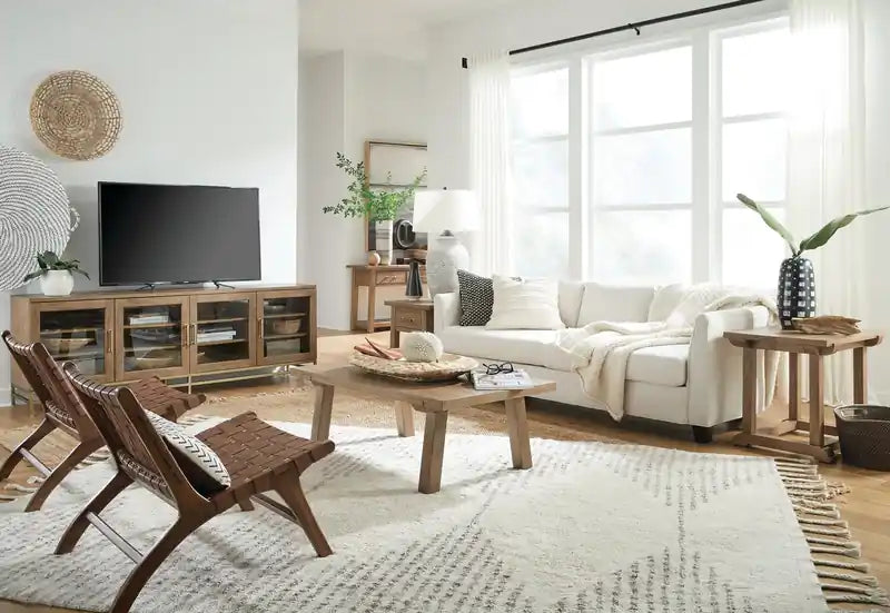 48 Modern Coffee Table - Light Brown Oak