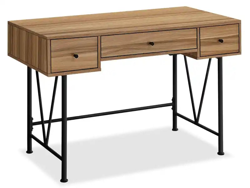 Shia 47.25 Office Desk with 3-Drawers