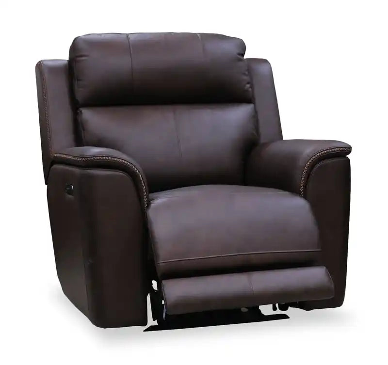 40 Genuine Leather Massage Power Reclining Chair with Immersive Audio and Power Headrests