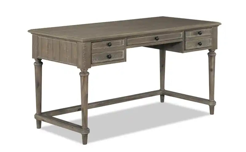 Winston 58 Writing Office Desk with 3-Drawers - Light Brown Driftwood