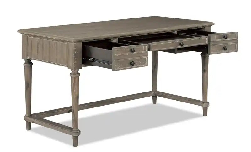 Winston 58 Writing Office Desk with 3-Drawers - Light Brown Driftwood