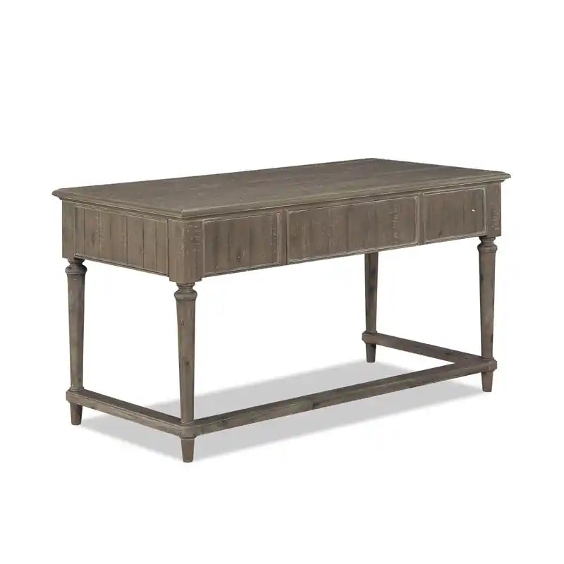 Winston 58 Writing Office Desk with 3-Drawers - Light Brown Driftwood